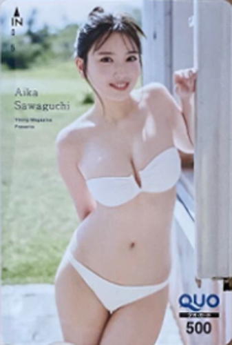 沢口愛華『週刊ヤングマガジン』「抽プレ」クオカード 買取します。 | 女性アイドル・芸能人グッズ -高価買取-